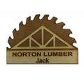 Custom Laser Engraved Wood Name Tags